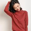Maglione pullover a collo alto in pile da donna - Versatile e vestibilità aderente