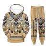 Indian Ethnic Style 3D Print Hoodies Pants Sets Men Fashion Sweatshirts Hoodie Sweatpants Two Piece Suits Tracksuit Man Clothing