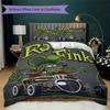 Rat Fink Pattern Bedding,Quilt Set Quilt Cover Pillowcase Home Birthday Gift (1*duvet cover+2*pillowcase,without core)ZSJT0917077