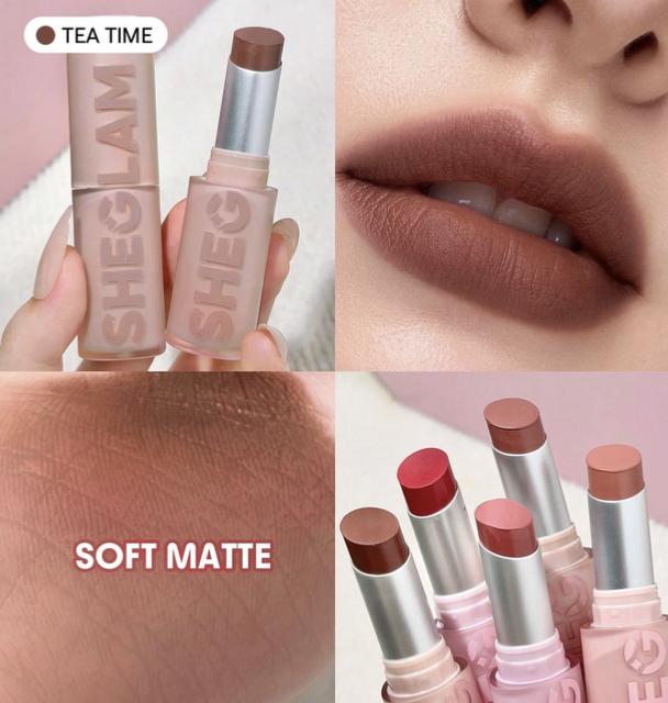Sheglam's New Lightweight Matte Matte Autumn and Winter Lipstick Lip Veil Cushion Is Not Drying Out