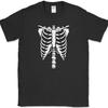 Skeleton Costume T-Shirt XL Print Halloween Costume Novelty Tee