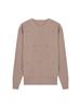 Midlife & Senior Fall Style Round Neck Long Sleeve Loose Fit Versatile Knit Sweater Top