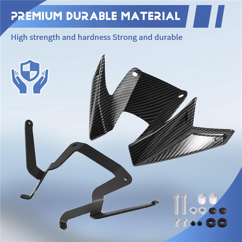 For Honda CB500 Hornet CB 500 2024 2025 Front Motorcycle Wing Spoiler Downforce Aerodynamic Fairing Winglets Carbon