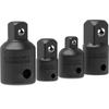 4 STUKS Impact Dopsleutel Adapter Verloopstuk Set 1/2 3/8 1/4 inch Gebruik Sleutels Boren in Auto en Slagmoersleutel Bouwwerk