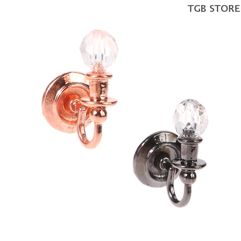 1Pair Miniature Wall Light Lamp Model Decor Toy 1:12 Dollhouse Home Furniture Doll House Accessories