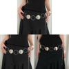Bohemian Metal Waist Chain For Women With Hook Closure Spring 2025 Fashion Accessory