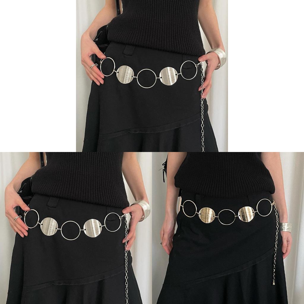 Bohemian Metal Waist Chain For Women With Hook Closure Spring 2025 Fashion Accessory
