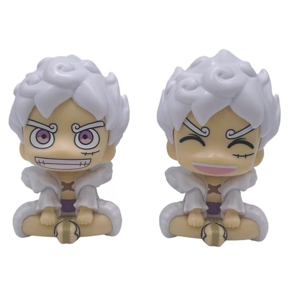 10cm ONE PIECE Anime Figure Look Up Gear 5 Monkey D. Luffy Action Figure Q Version Luffy Figurine PVC Collections Model Doll Toy