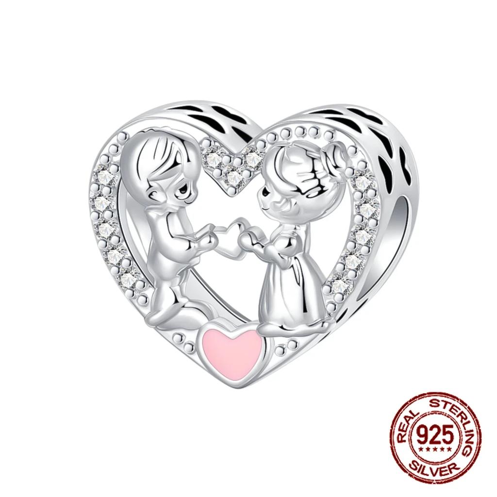 Copper Love Family Tree Cats Dogs Balloon Dangle Beads Fit Original Charms Bracelets Diy Bead Women Jewelry Making