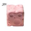 Cheese Stress Ball Fake Squeeze Toy, Anxiety Relief Cube Sensory Reduction Gadget Slow Rising Pinch Home Office Relaxation Tool Shape Toy