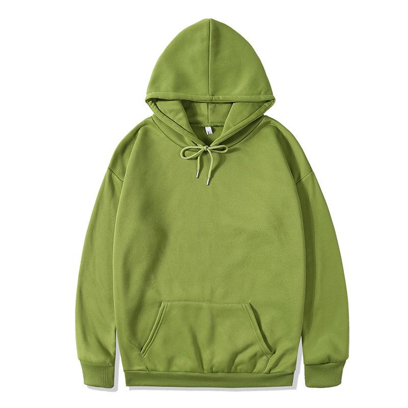 European American Plus Velvet Loose Casual Hooded Sweatshirt - Women's Autumn Winter Wear