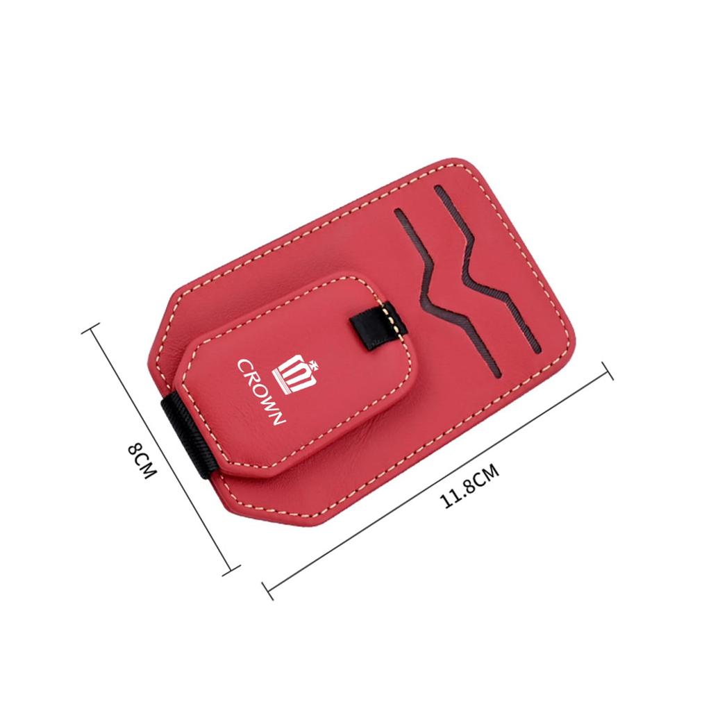 InnoWave Car Storage, Sunglasses Clip, Compatible with CROWN Crown, Leather, Sunglasses Clip, Car Sun