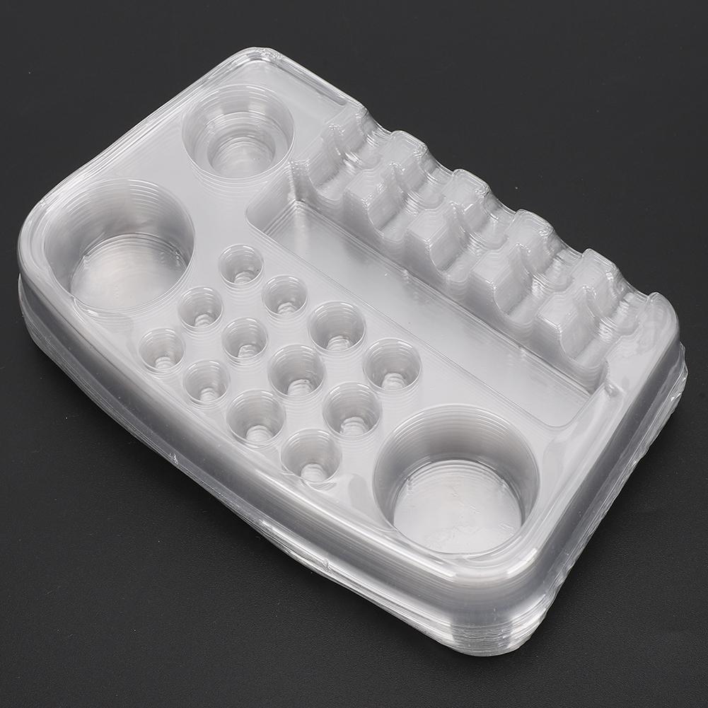 10pcs Disposable Plastic Tattoo Cartridge Needles Holder Stand Transparent Tray Tattoo Accessory