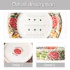 Plato de Jabón de Cerámica Con Flor Pintada a Mano Soporte para Jabón Para Decoración de Baño Elegante Soporte para Jabón Horneado a Alta Temperatura