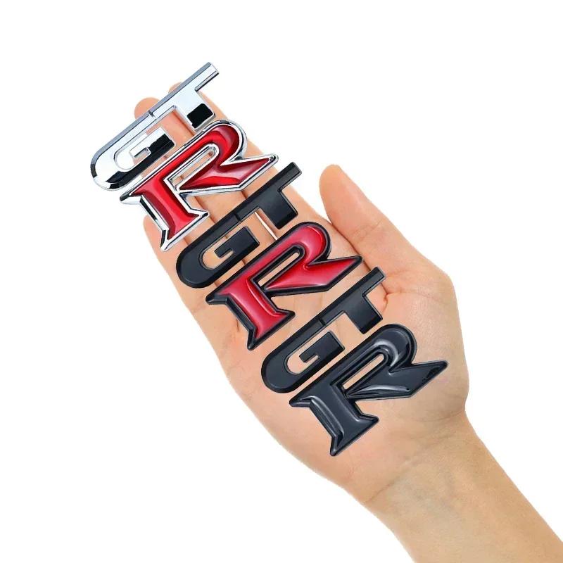 1 stuks GTR Auto Logo Embleem Metalen Stickers R GT Decals Badge Labeling voor Nissan Nismo GT-R, R32, R33, R34, R35, 370Z Accessoires