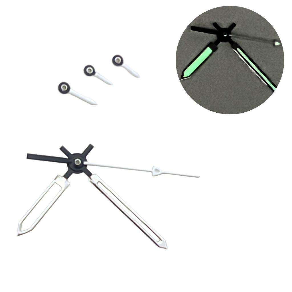 VK63 dial multifunctional watch hands panda green luminous S logo sports quartz watch hands dial and hands for Seiko mod