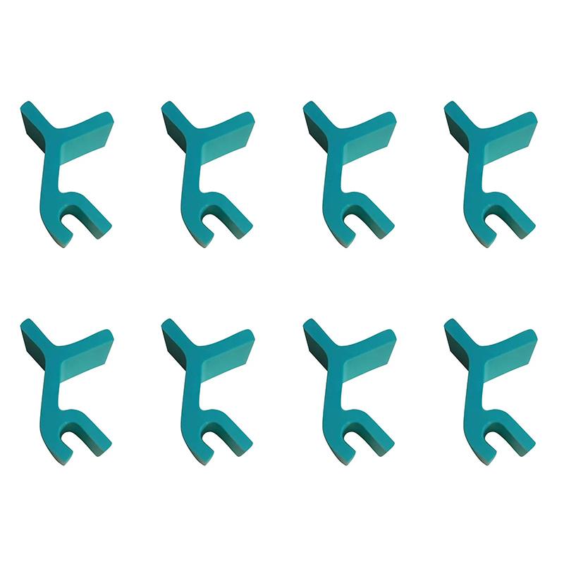 8 шт. укладчики противней для выпечки укладчики лотков разделители противней набор держатель для укладки противней и противней 8pcs синий