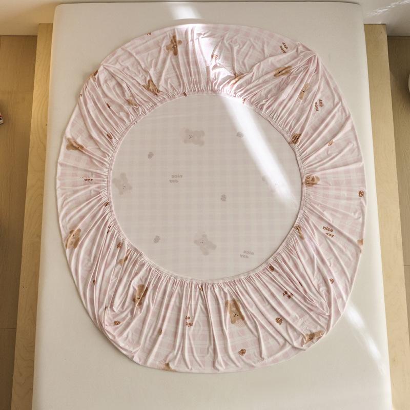 Cartoon Printed Mattress Summer Student Dormitory Bedspread Mattress All-Inclusive Protective Cover Sheet Cover Non-Slip Bedding
