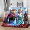 1pc. Cartoon Elsa & Anna Blanket, Seasonal Universal, Home Decoration, Throw Blankets, Cartoon Blanket, Soft Flannel Throw Blanket, Versatil