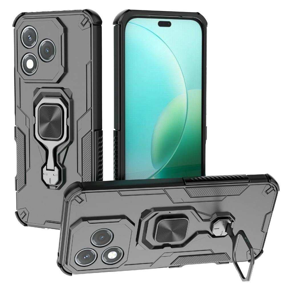 For Honor 400 Lite Case Rotatable Ring Kickstand PC+TPU Shockproof Phone Cover