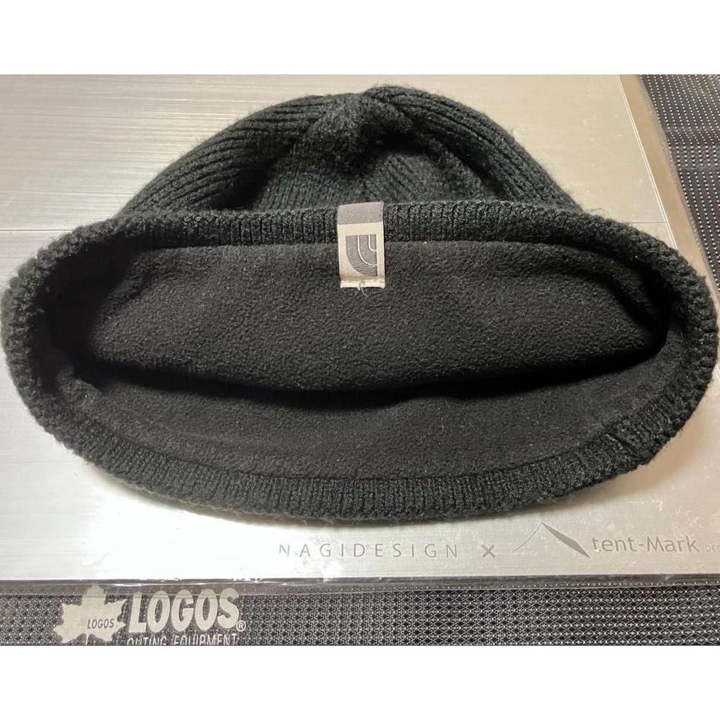 Used THE NORTH FACE North Face Scale Black Knit Beanie Knit Cap Knit Hat Skull Cap Black