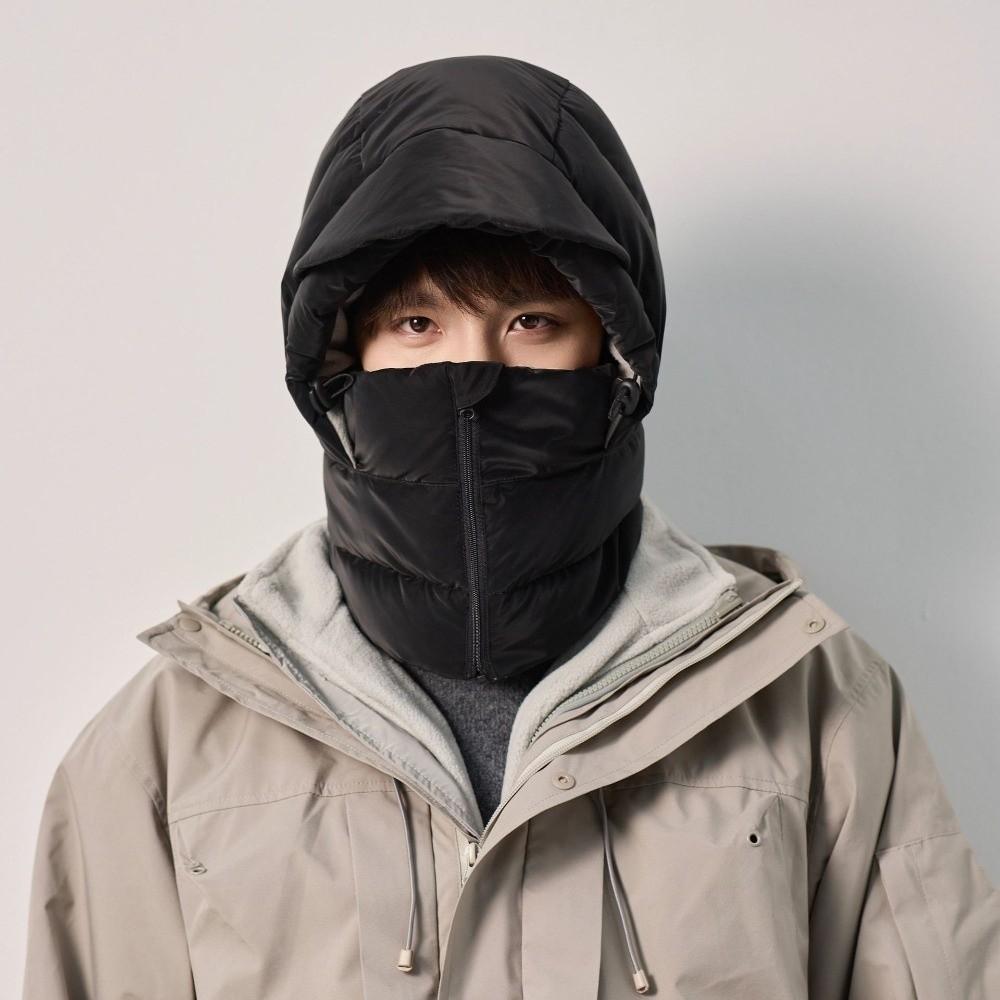 Cold Resistant 3-in-1 Winter Cycling Hat Keep Warm Lei Feng Hat Portable Warm Scarf Face Mask  Men
