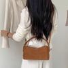 Retro Faux Suede Women's Handbags  Pillow Bags for Women Small Shoulder Crossbody Bag  Matte Texture Clutch Purse