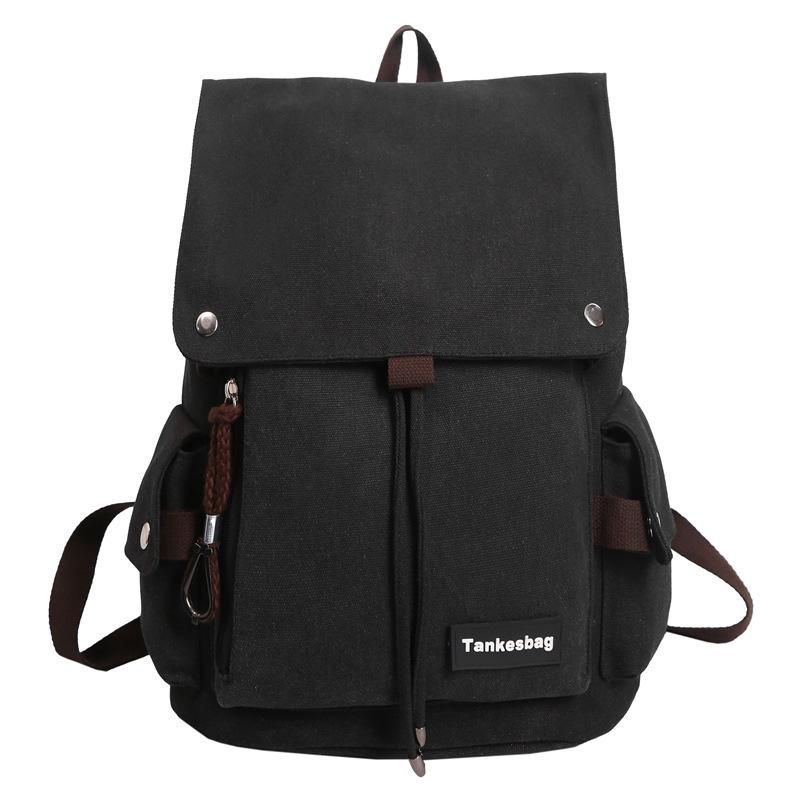 New Backpack Commuter Backpack Men's Canvas Bag Large Computer Bag Large Capacity Rucksack Travel Bag School Bag