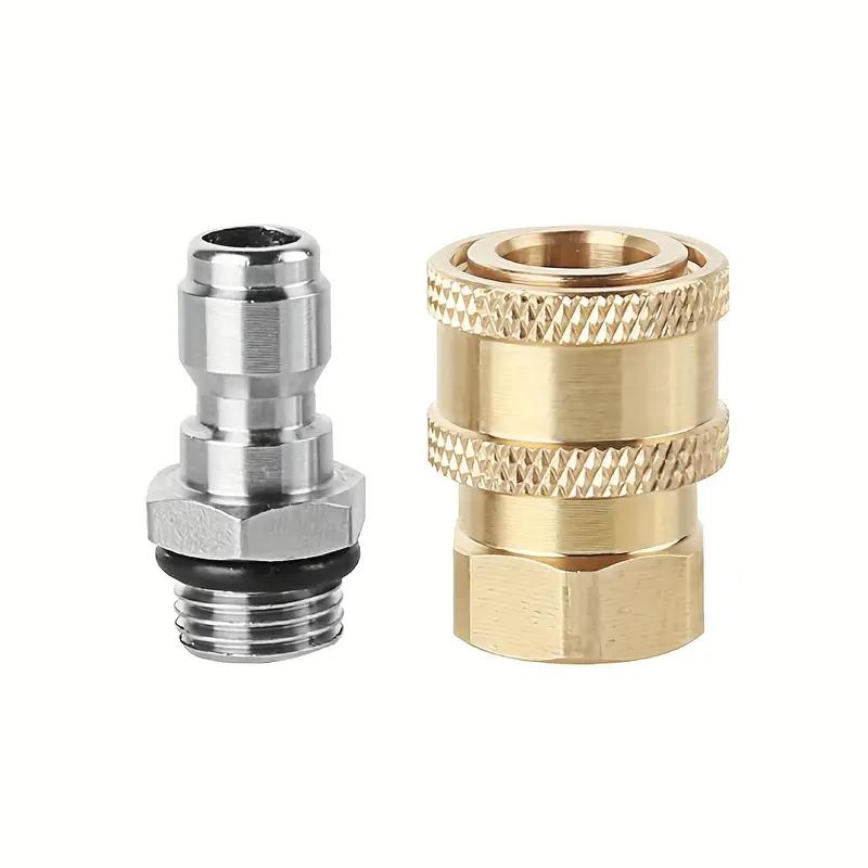 

High Pressure Water Gun Quick Plug Live Connection 1/4 Fast Connector M14*1.5 High Pressure Spray Head Foam Pot Accessories