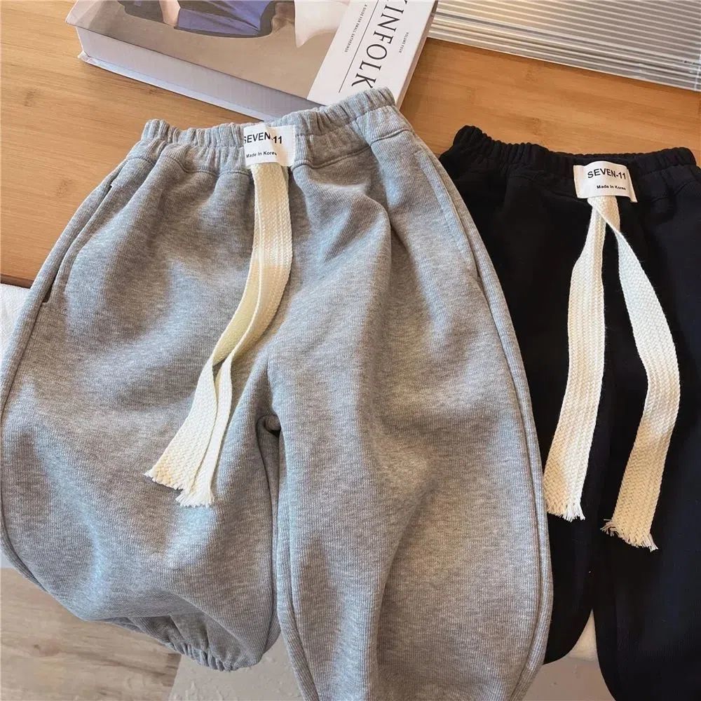 Kids Boys Autumn Pants Childrens Korean Loose Casual Boys Sports Pants Versatile Toddler Boys Jogger Pants
