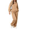 Women's Casual Zip Up Hoodie and Wide Leg Pants Two Piece Set for Fall Winter