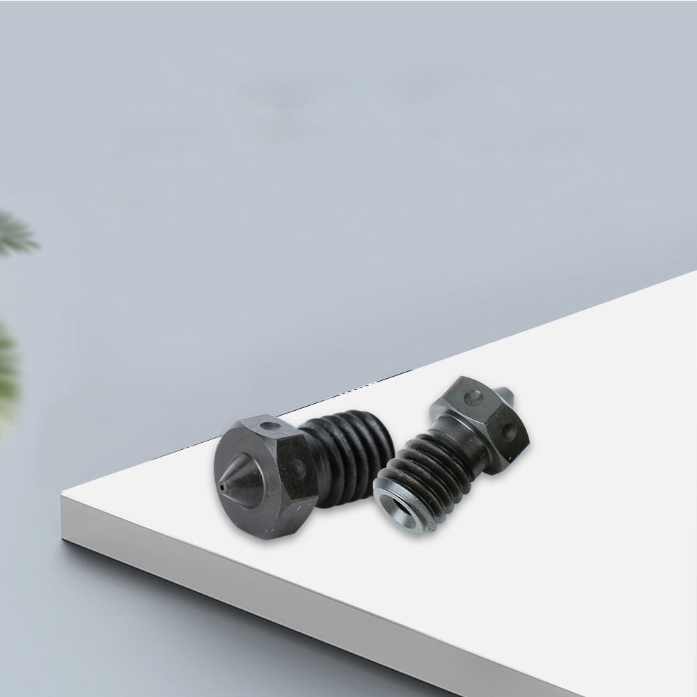 4Pcs 3D Printer Accessories 1.75mm Nozzle 0.5mm top Level V6 Hardened Steel High Precision for Pursa