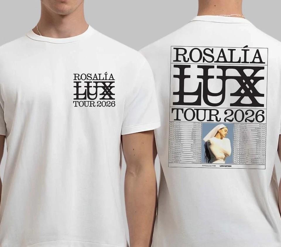 Rosalia LUX Tour 2026 Europe UK North American 100% Cotton Shirt MC1467 Unisex T-Shirt XXL