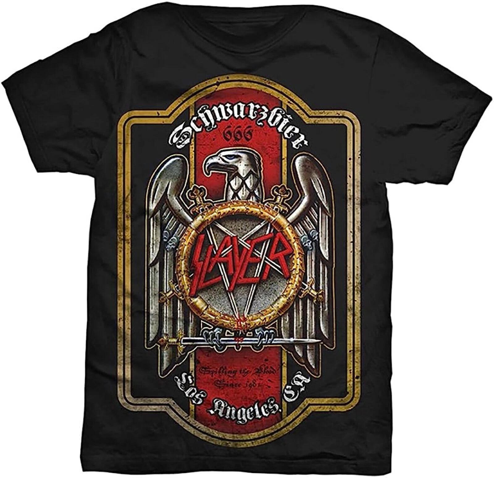 SLAYER cd lgo BIER LABEL 666 Official SHIRT SMALL New schwarzbier OOP reign hell S