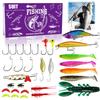 Advent Calendar Fishing Countdown, Fishing Tackle Advent Calendar For Fish Adult Men Teen Boys,Surprise Gift