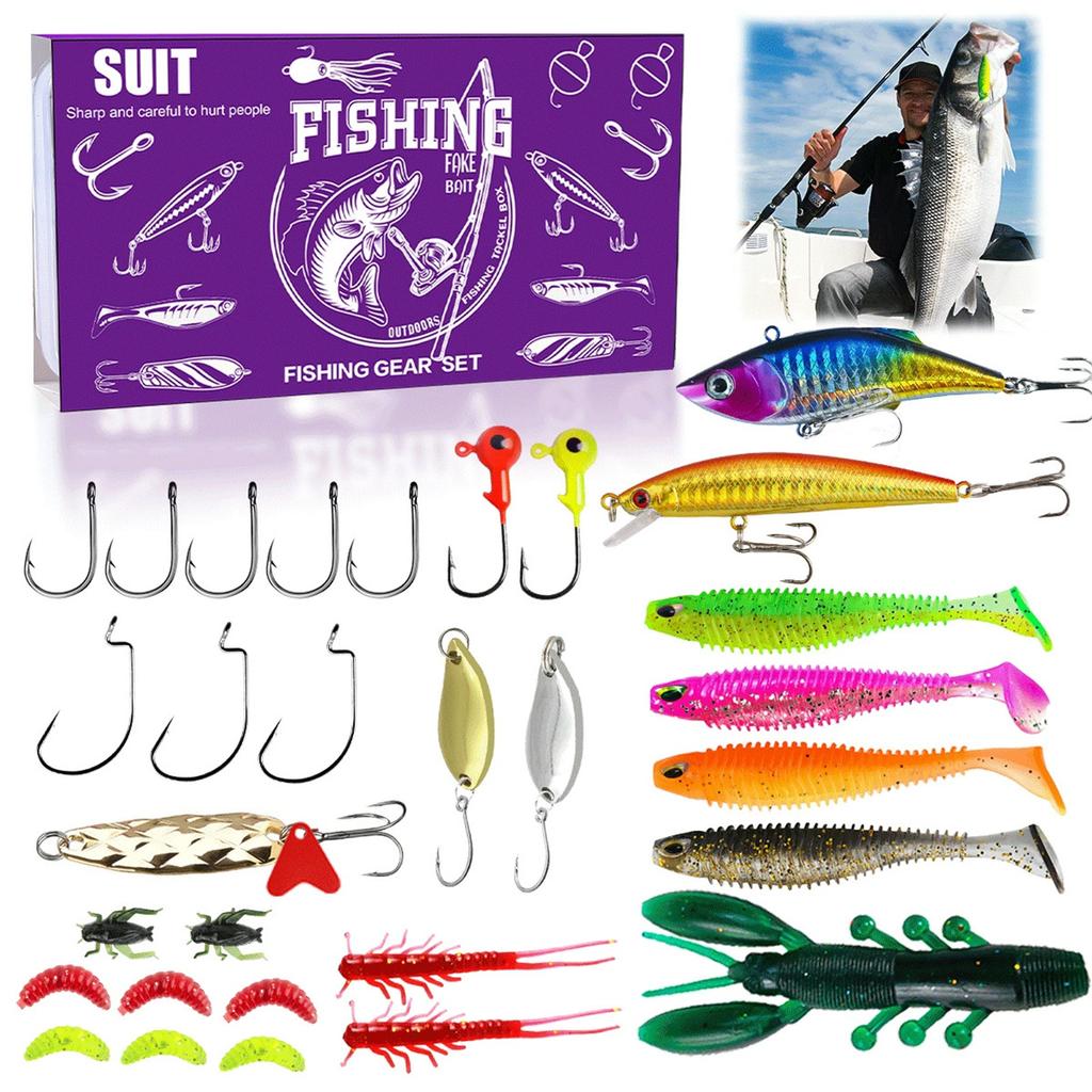 Advent Calendar Fishing Countdown, Fishing Tackle Advent Calendar For Fish Adult Men Teen Boys,Surprise Gift