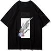 FJHYEEBN Eva T-Shirt Neon Genesis Evangelion Anime Herren Damen Manga Charakter 3D Gedruckt Kurzarm Oberteil Tee