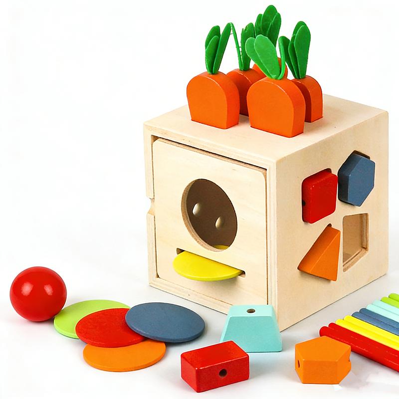 Baby Montessori Educational Math Toy Wooden Mini Circles Bead Wire Maze Roller Coaster Abacus Puzzle Toys for Kids Boy Girl Gift
