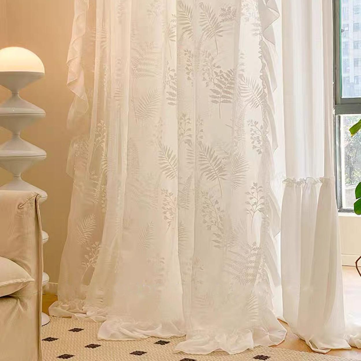 

Французские ретро листья гостиная спальня эркер балкон экран занавеска экран окна 140*260cm