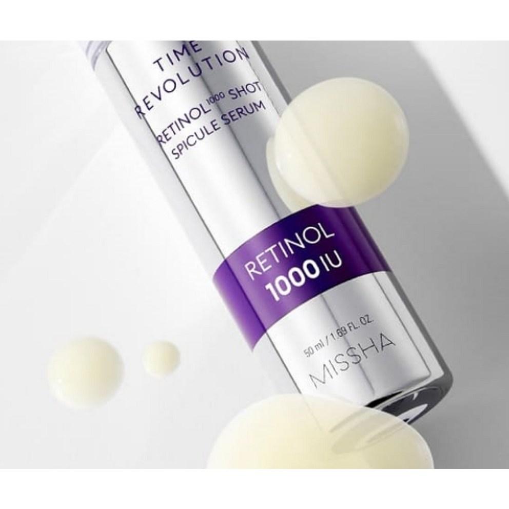 [MISSHA] Time Revolution Retinol 1000 Shot Spicule Serum, 50ml