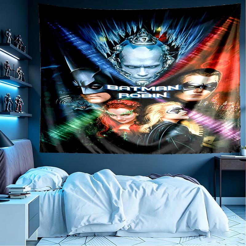 Batman Print Tapestry, Lightweight Wall Hanging, for Bedroom, Dorm, Living Room, Home Art Decor - Birthday Christmas Gift for Friends