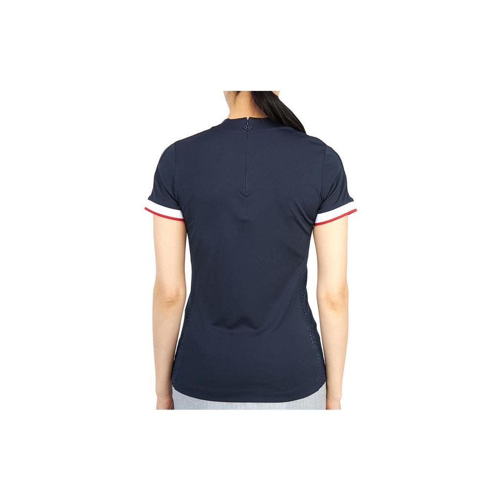 J.LINDEBERG Solid Color Fitted Polo Shirt Women Tops Blue GWJT06441-6855