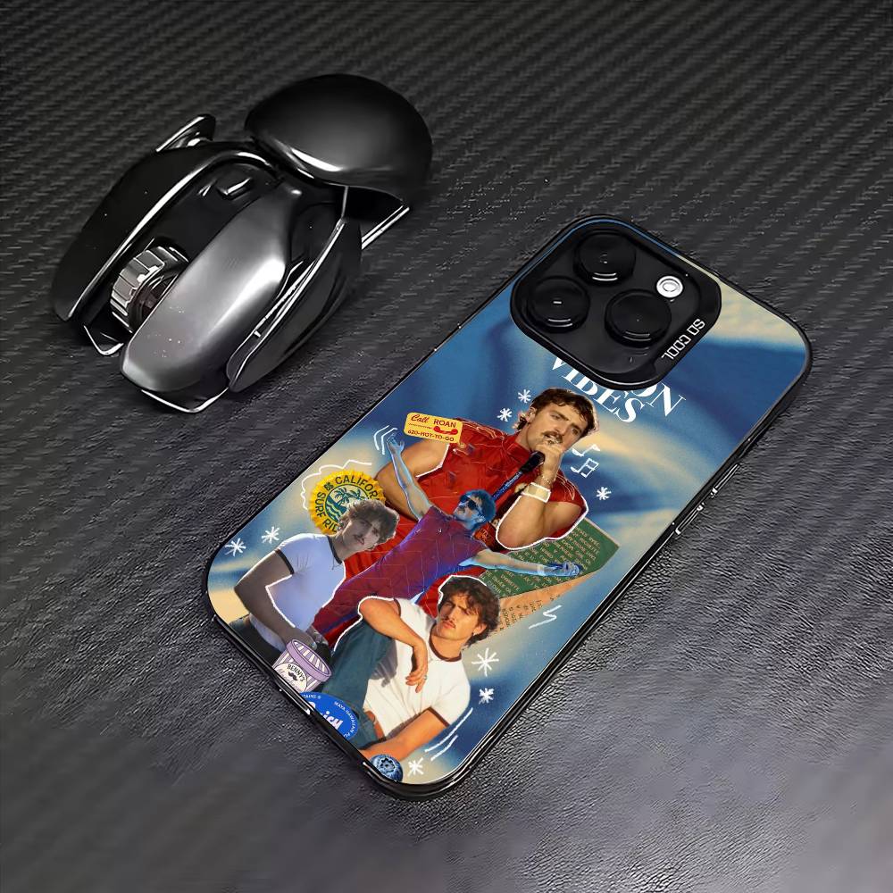 B-Benson Boone Singer Phone Case For iPhone17,16,15,14,13,12,11 Plus,Pro Max Colored Silver Plated Inside Cover
