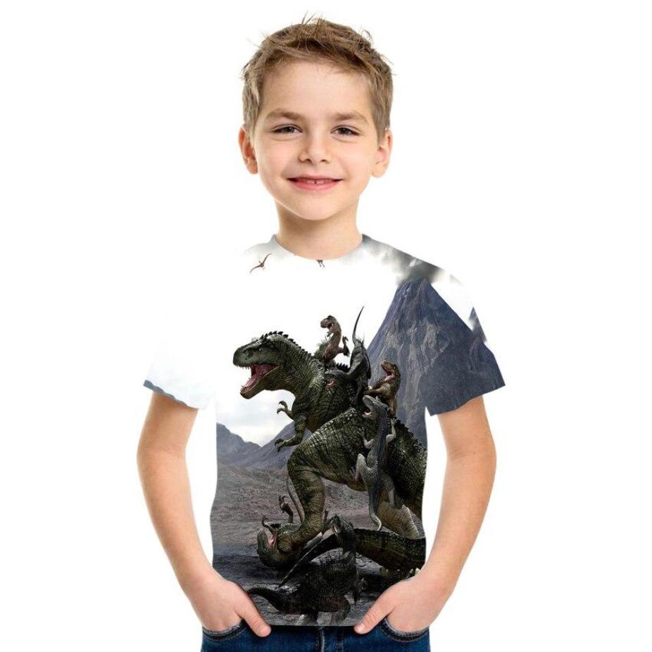 Kids T-shirts O Neck Tops Polyester Casual Sportwear Comfortable Tees Short Sleeve 3d Print T Shirt