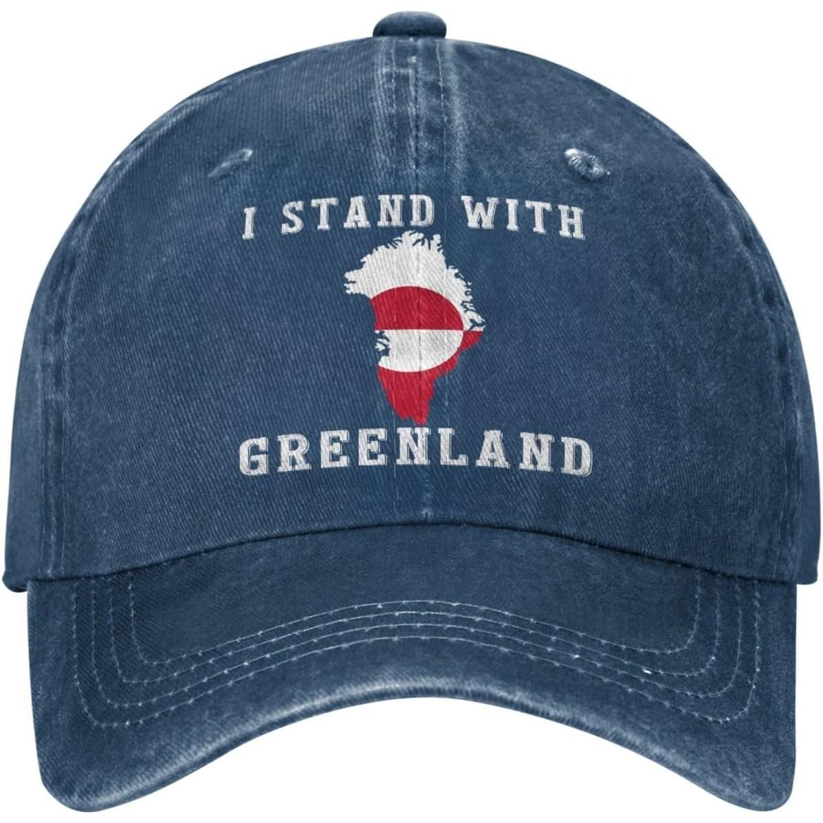 I Stand with Greenland Hat for Unisexs Greenland Lovers Greenland Womens Hat Can Be Adjusted