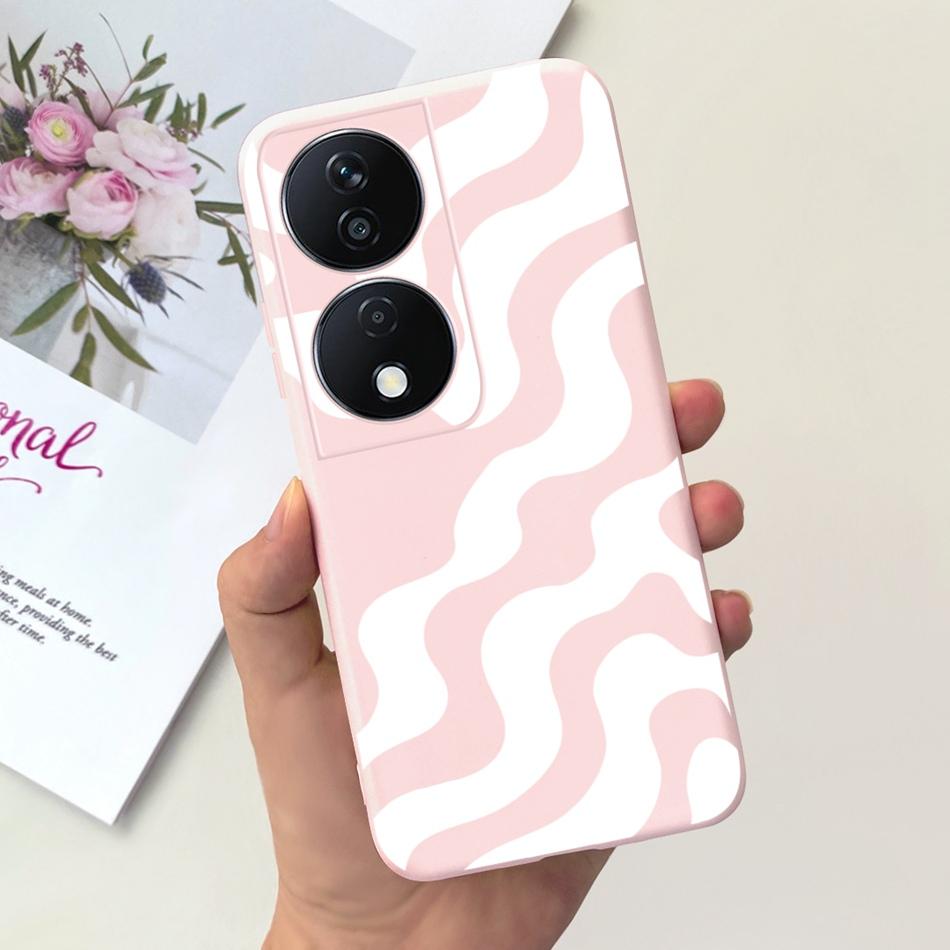 Cool Fashion Moon Printed Case For Honor X7b Candy Color Soft Silicon TPU Shockproof Phone Cases For HonorX7b X 7B 4G CLK-LX2