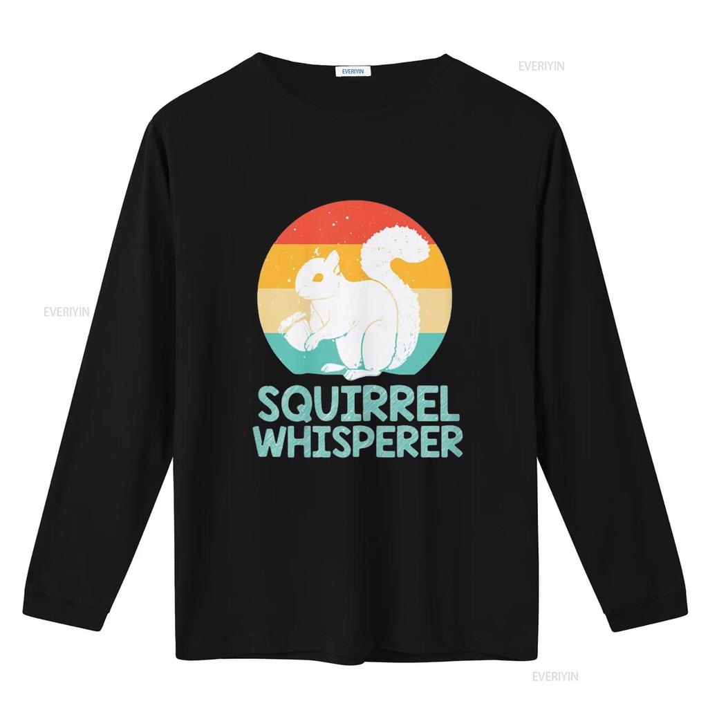 Funny Squirrel Whisperer Lover T Shirt vintage Washed Breathable streetwear homme Stylish Slightly Versatile