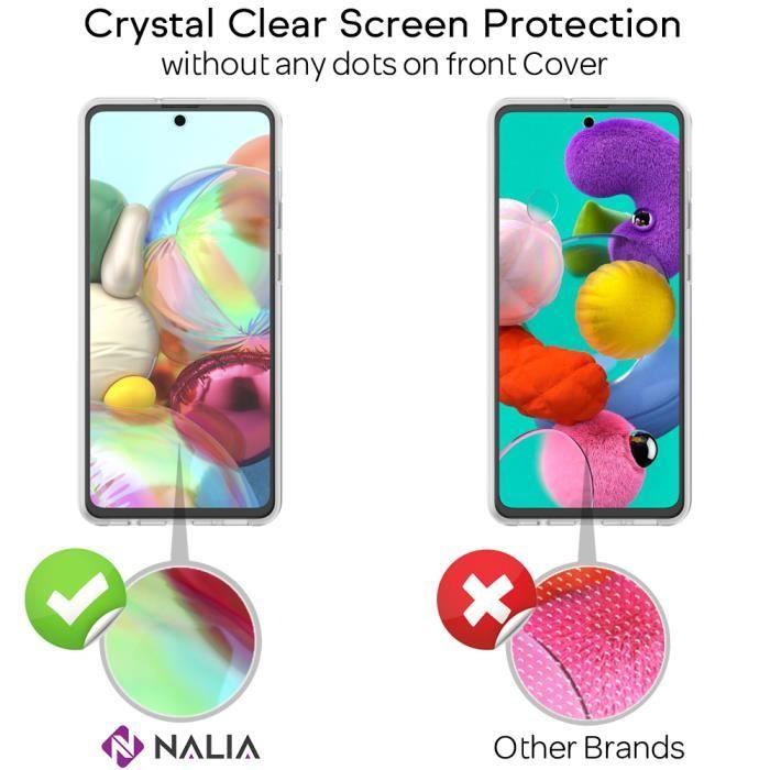 Coque 360 Degrés - NALIA - Samsung Galaxy A51 - Transparent - Protection Complète - Souple