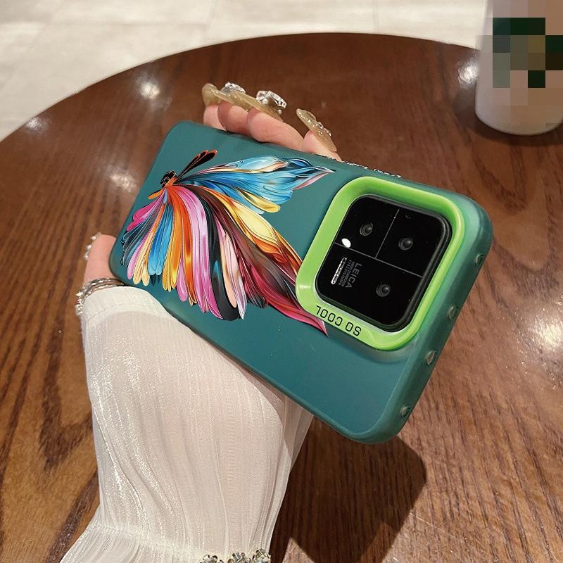 Butterfly Bowknot Case For iPhone 16 Samsung A55 A35 S24 FE Xiaomi Redmi Note 13 Pro 14C Huawei Honor Shockproof Phone Bumper Anti-Scratch Full Cover