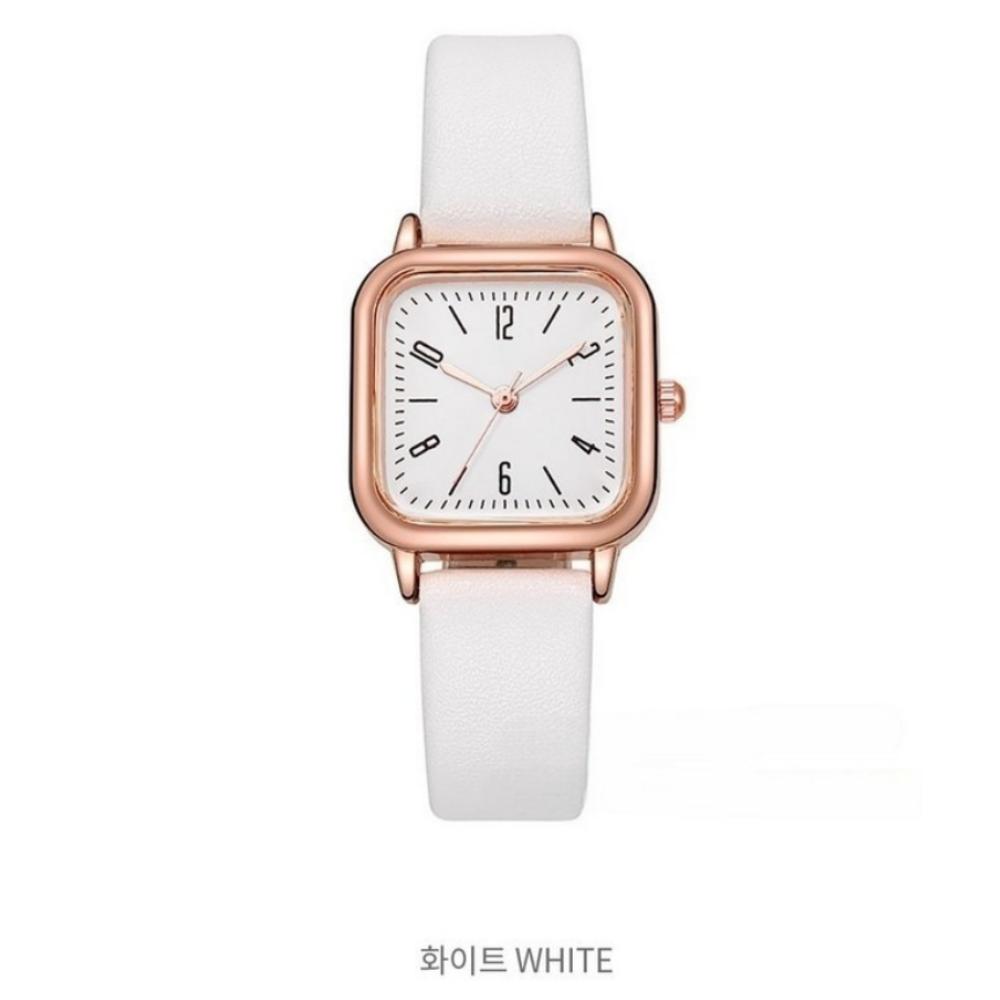 Lasmall Women's Leather Wristwatch: Simple, Daily Use Women's Watch Brown Color + Case Included